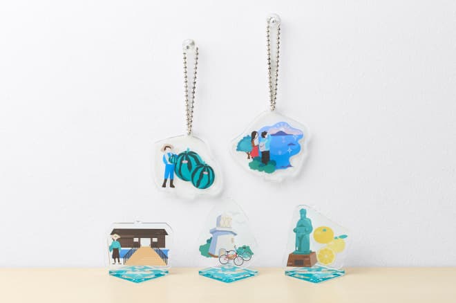 アクリルスタンドキーホルダー 長崎名物イラストシリーズ第3弾(しおかぜ編)